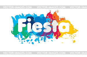 Абстрактный логотип для Fiesta - векторное изображение
