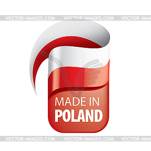 Флаг Польши, - векторное изображение EPS