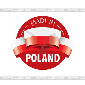 Poland flag, - vector image