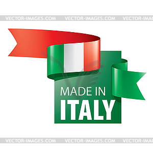 Italy flag,  - vector image