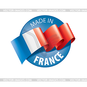 Флаг Франции, - цветной векторный клипарт