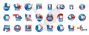 France flag,  - vector clip art