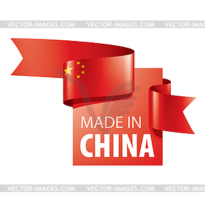 China flag,  - vector image