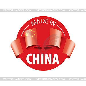 China flag,  - vector clipart