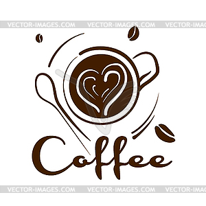 Coffee logo - vector EPS clipart