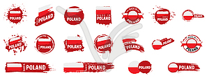 Флаг Польши, - клипарт в формате EPS