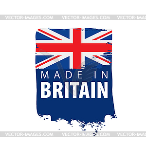 United Kingdom flag, - vector clipart