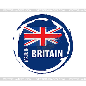 United Kingdom flag, - vector image