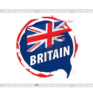 United Kingdom flag, - vector clipart