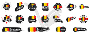 Belgium flag, - vector image