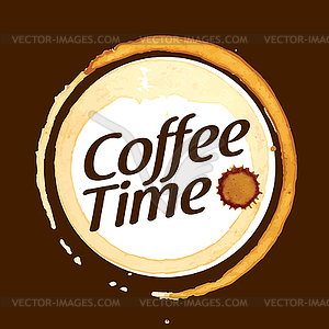 Coffee splatter - vector clip art