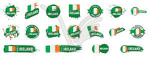 Флаг Ирландии, - векторный рисунок