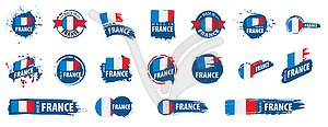 France flag,  - vector clipart