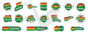 Bolivia flag,  - vector clipart