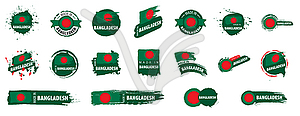 Bangladesh flag, - color vector clipart