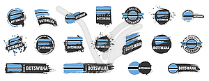 Botswana flag, - vector image