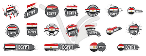 Egypt flag, - vector image
