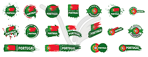 Флаг Португалии, - изображение в векторе