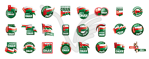 Oman flag, - vector image