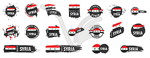 Syria flag, - vector image