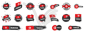 Tunisia flag, - vector EPS clipart