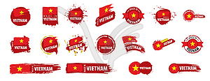 Vietnam flag, - vector EPS clipart