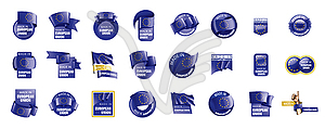 European union flag, - vector clip art