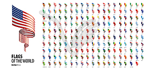 Национальные флаги стран - клипарт в векторе / векторное изображение