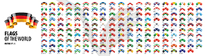 National flags of countries - vector clipart / vector image