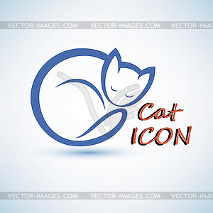 Cat icon - vector clip art