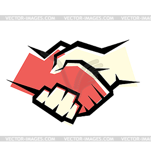 Handshake symbol - vector image