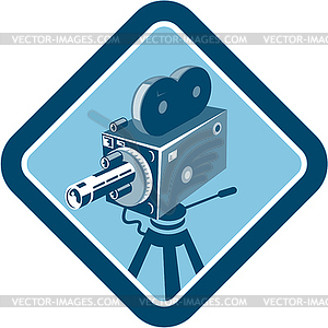 Vintage Movie Film Camera Retro - vector image