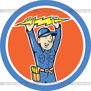 Thunderbolt Toolman Electrician Lightning Bolt - vector clipart