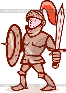 knight shield and sword clipart