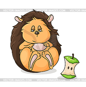 Full hedgehog - royalty-free vector image