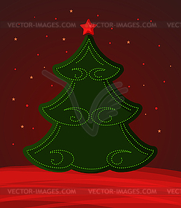 Fir tree - vector clipart