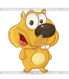 Funny hamster - vector EPS clipart