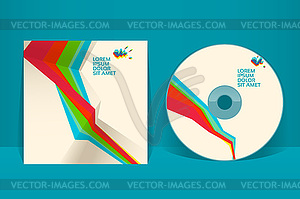 CD cover design template. EPS 10 , transparencies - vector clipart