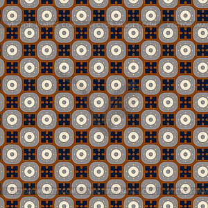 Seamless simple retro geometrical pattern of classi - vector clip art