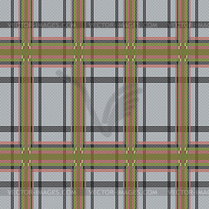 Rectangular tartan brown and gray fabric seamless - vector image