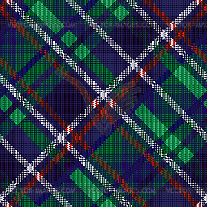 Seamless diagonal tartan texture - vector clipart