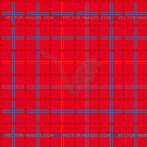 Bright red seamless mesh pattern - vector image