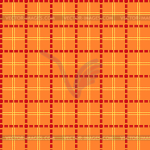 Bright orange seamless mesh pattern - vector image