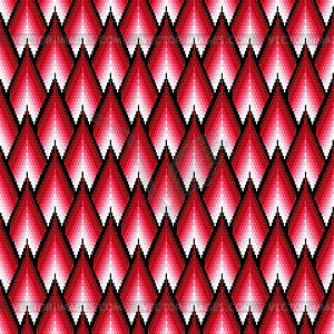 Seamless pattern with red elements - vector clip art