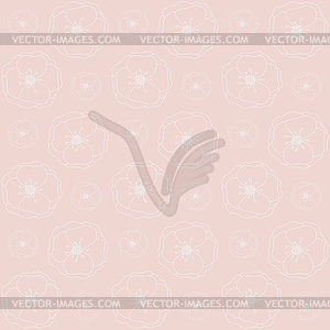 Seamless floral vector background - vector clip art