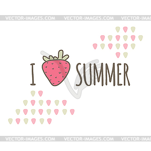 Summer card.  - vector image