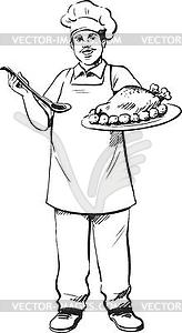 Cook or chef - vector clip art