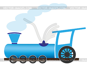 Cartoon locomotive - vector clip art