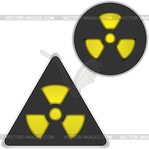 Radiation and bio hazard - vector clip art