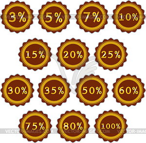 Проценты - векторное изображение